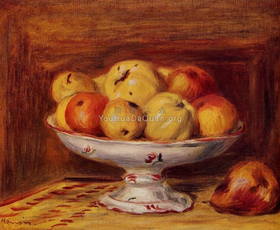 Still Life with Apples and Pears - 皮埃尔·奥古斯特·雷诺阿